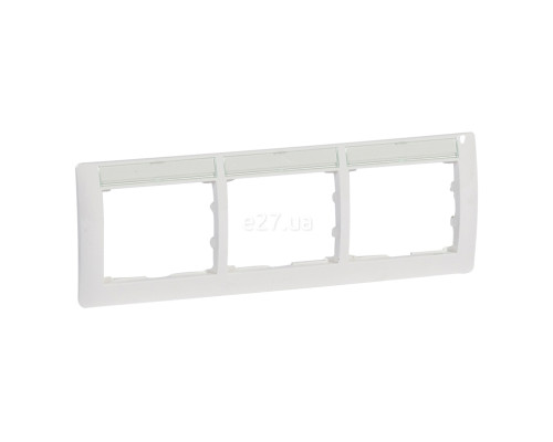 Рамка 3 поста Legrand 771015 Galea Life, білий