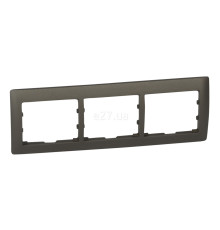 Рамка 3 поста Legrand 771203 Galea Life, dark bronze