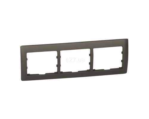 Рамка 3 поста Legrand 771203 Galea Life, dark bronze