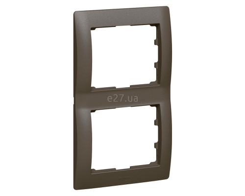 Рамка 2 поста Legrand 771206 Galea Life, dark bronze