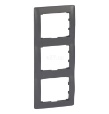 Рамка 3 поста Legrand 771207 Galea Life, dark bronze