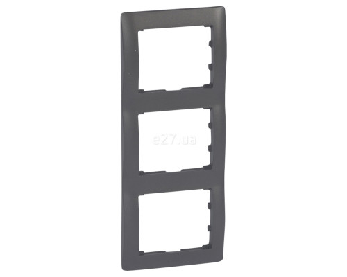 Рамка 3 поста Legrand 771207 Galea Life, dark bronze