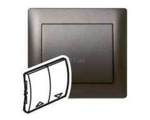 Лицьова панель Legrand 771214 Galea Life, dark bronze