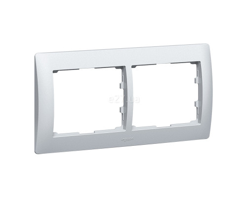 Рамка 2 поста Legrand 771302 Galea Life, алюміній