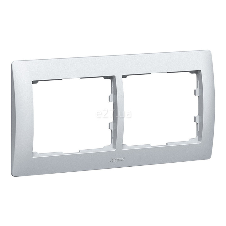 Рамка 2 поста Legrand 771302 Galea Life, алюміній · Legrand · legrand-771302