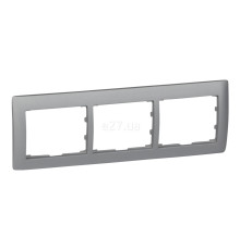 Рамка 3 поста Legrand 771303 Galea Life, алюміній