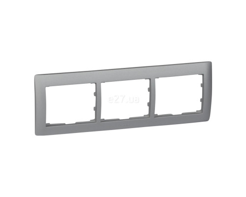 Рамка 3 поста Legrand 771303 Galea Life, алюміній