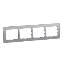 Рамка 4 поста Legrand 771304 Galea Life, алюміній