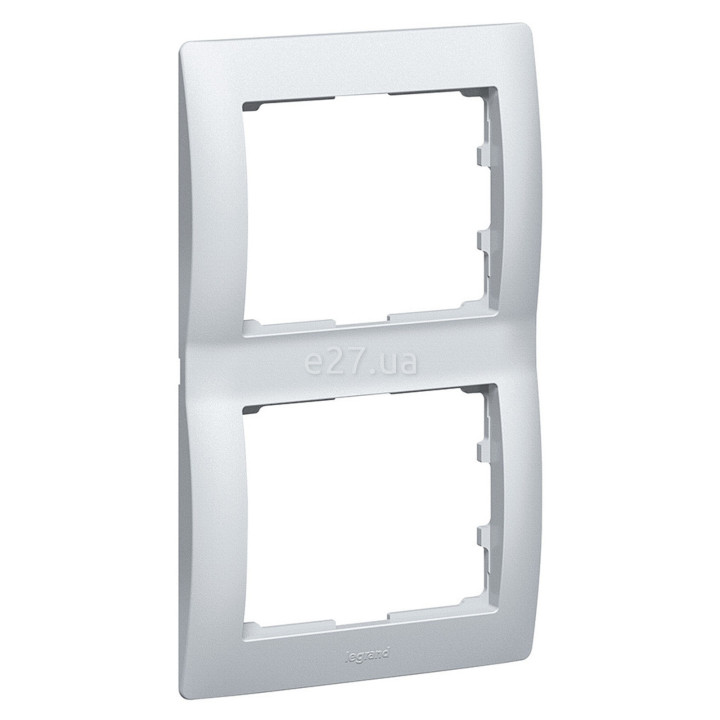 Рамка 2 поста Legrand 771306 Galea Life, алюміній · Legrand · legrand-771306