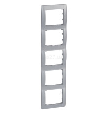 Рамка 5 постів Legrand 771309 Galea Life, алюміній