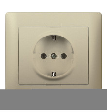 Розетка 220В Legrand 771463 Galea Life, титан, із заземленням, Schuko
