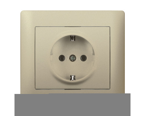 Розетка 220В Legrand 771463 Galea Life, титан, із заземленням, Schuko