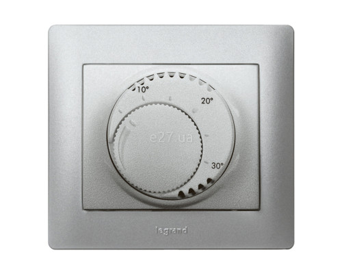 Термостат Legrand 775685 Galea Life, алюміній