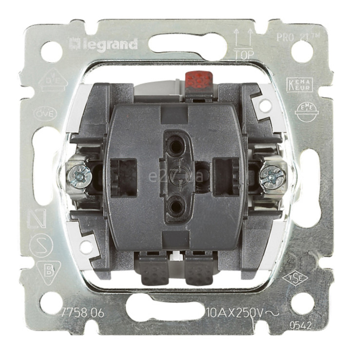 Вимикач без фіксації 1-клавішний Legrand 775817 Galea Life · Legrand · legrand-775817