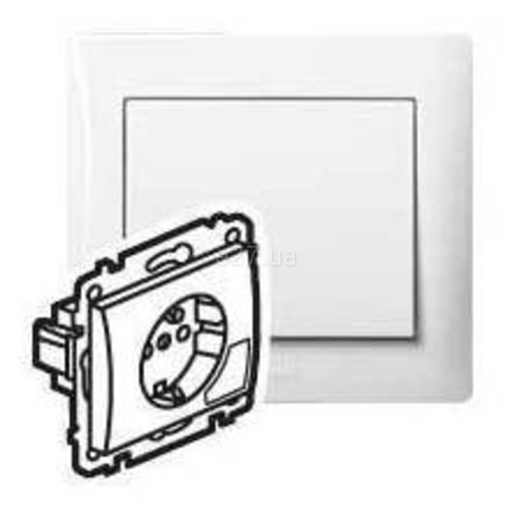 Розетка 220В Legrand 777024 Galea Life, білий, із заземленням, Schuko · Legrand · legrand-777024