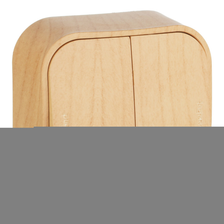 Вимикач 2-клавішний Legrand 782262 Quteo, дерево · Legrand · legrand-782262