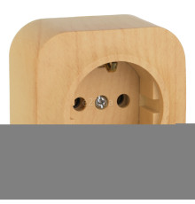 Розетка 220В Legrand 782271 Quteo, дерево, із заземленням, Schuko