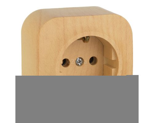 Розетка 220В Legrand 782271 Quteo, дерево, із заземленням, Schuko