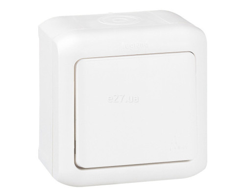 Вимикач 1-клавішний Legrand 782360 Quteo IP44, білий