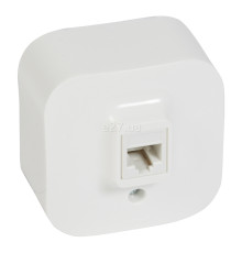 Розетка телефонна Legrand 782414 Quteo, білий