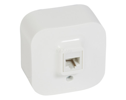 Розетка телефонна Legrand 782414 Quteo, білий
