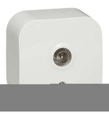 Розетка TV одиночна Legrand 782415 Quteo, білий