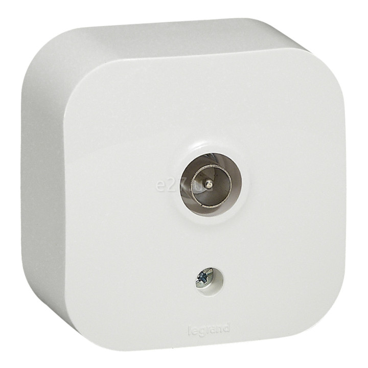 Розетка TV одиночна Legrand 782415 Quteo, білий · Legrand · legrand-782415
