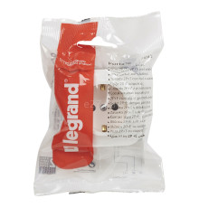 Розетка 220В Legrand 782420 Quteo, білий, із заземленням, Schuko