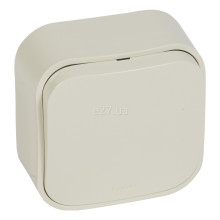 Вимикач 1-клавішний Legrand 782430 Quteo, слонова кістка · Legrand · legrand-782430