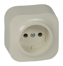 Розетка 220В Legrand 782440 Quteo, слонова кістка, без заземлення, без захисної кришки