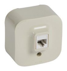 Розетка телефонна Legrand 782444 Quteo, слонова кістка
