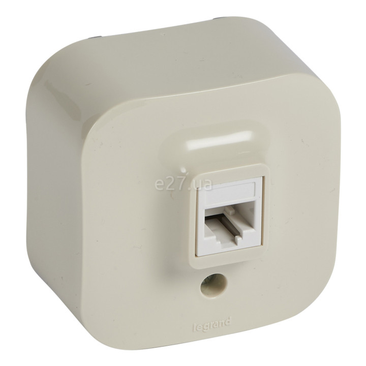 Розетка телефонна Legrand 782444 Quteo, слонова кістка · Legrand · legrand-782444