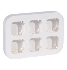 Рамка 6 постів Legrand 782496 Quteo, білий