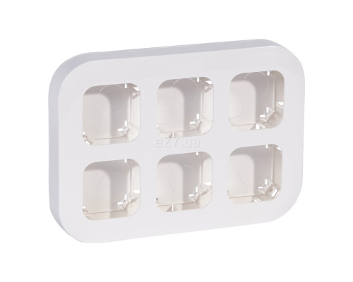 Рамка 6 постів Legrand 782496 Quteo, білий