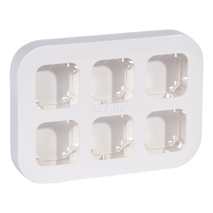 Рамка 6 постів Legrand 782496 Quteo, білий · Legrand · legrand-782496