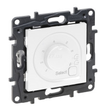 Терморегулятор для теплої підлоги Legrand 863142 Niloe Step, 16A, білий, пластик, для врізного монтажу