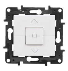 Вимикач для жалюзі Legrand 863143 Niloe Step, білий, пластик, для врізного монтажу