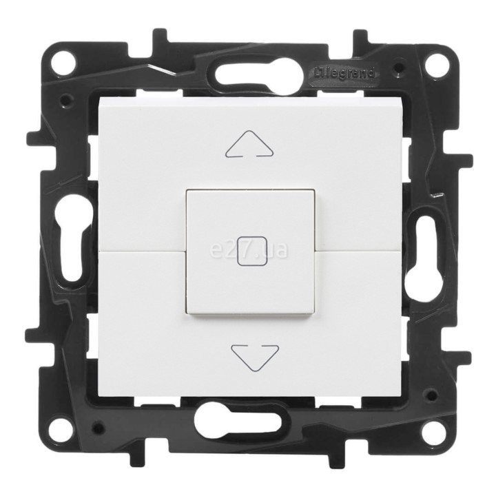 Вимикач для жалюзі Legrand 863143 Niloe Step, білий, пластик, для врізного монтажу · Legrand · legrand-863143