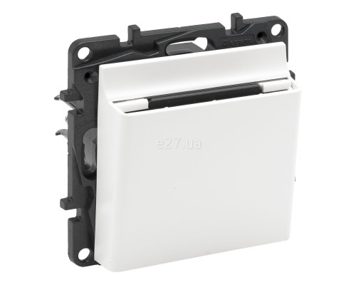 Вимикач картковий Legrand 863146 Niloe Step, білий, пластик, для врізного монтажу