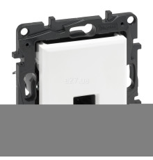 Розетка комп'ютерна Legrand 863159 Niloe Step, білий, пластик, для врізного монтажу