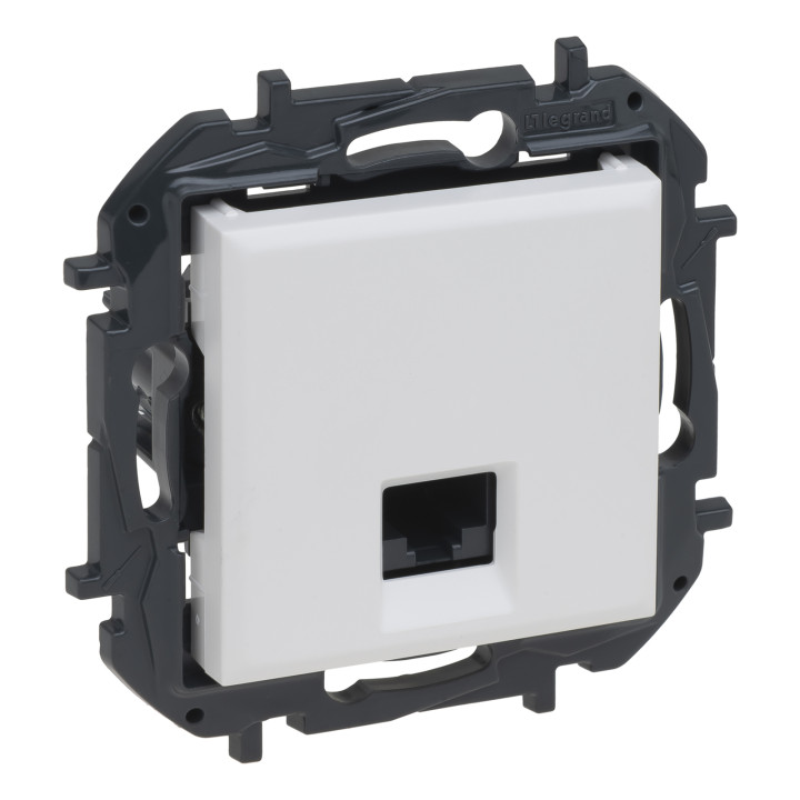 Розетка комп'ютерна Legrand 863159B NILOE STEP Розетка інформаційна RJ45 CAT5e UTP, колір Білий, білий, для врізного монтажу · Legrand · legrand-863159b