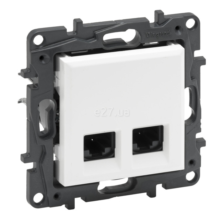 Розетка комп'ютерна Legrand 863160 Niloe Step, білий, пластик, для врізного монтажу · Legrand · legrand-863160