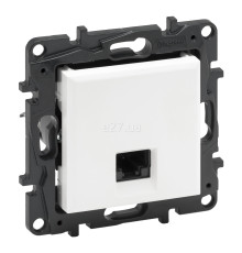Розетка комп'ютерна Legrand 863161 Niloe Step, білий, пластик, для врізного монтажу