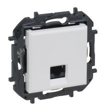 Розетка комп'ютерна Legrand 863161B NILOE STEP Розетка інформаційна RJ45 CAT6 FTP, колір Білий, білий, для врізного монтажу