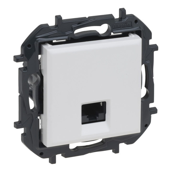 Розетка комп'ютерна Legrand 863161B NILOE STEP Розетка інформаційна RJ45 CAT6 FTP, колір Білий, білий, для врізного монтажу · Legrand · legrand-863161b