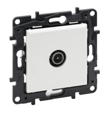 Розетка TV одиночна Legrand 863174 Niloe Step, білий, пластик, для врізного монтажу