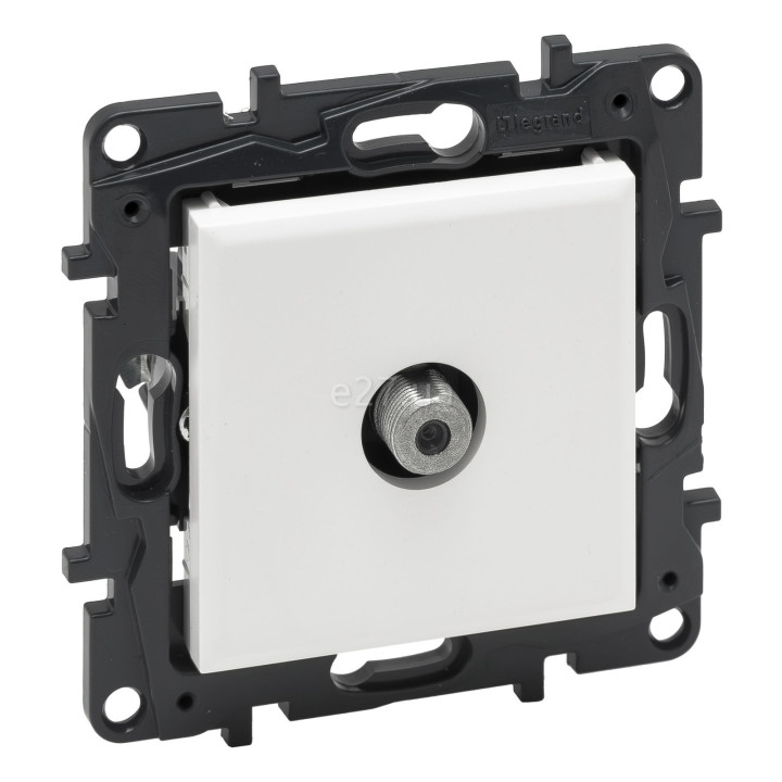 Розетка TV одиночна Legrand 863175 Niloe Step, білий, пластик, для врізного монтажу · Legrand · legrand-863175