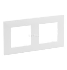 Рамка 2 поста Legrand 863192 Niloe Step, білий, пластик