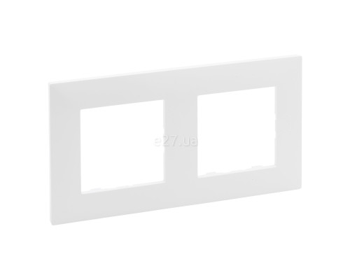 Рамка 2 поста Legrand 863192 Niloe Step, білий, пластик