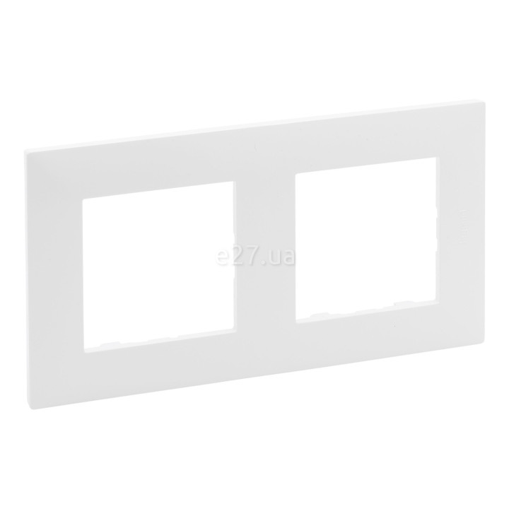 Рамка 2 поста Legrand 863192 Niloe Step, білий, пластик · Legrand · legrand-863192